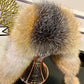 Genuine Silver Fox Fur Genuine Leather Hat