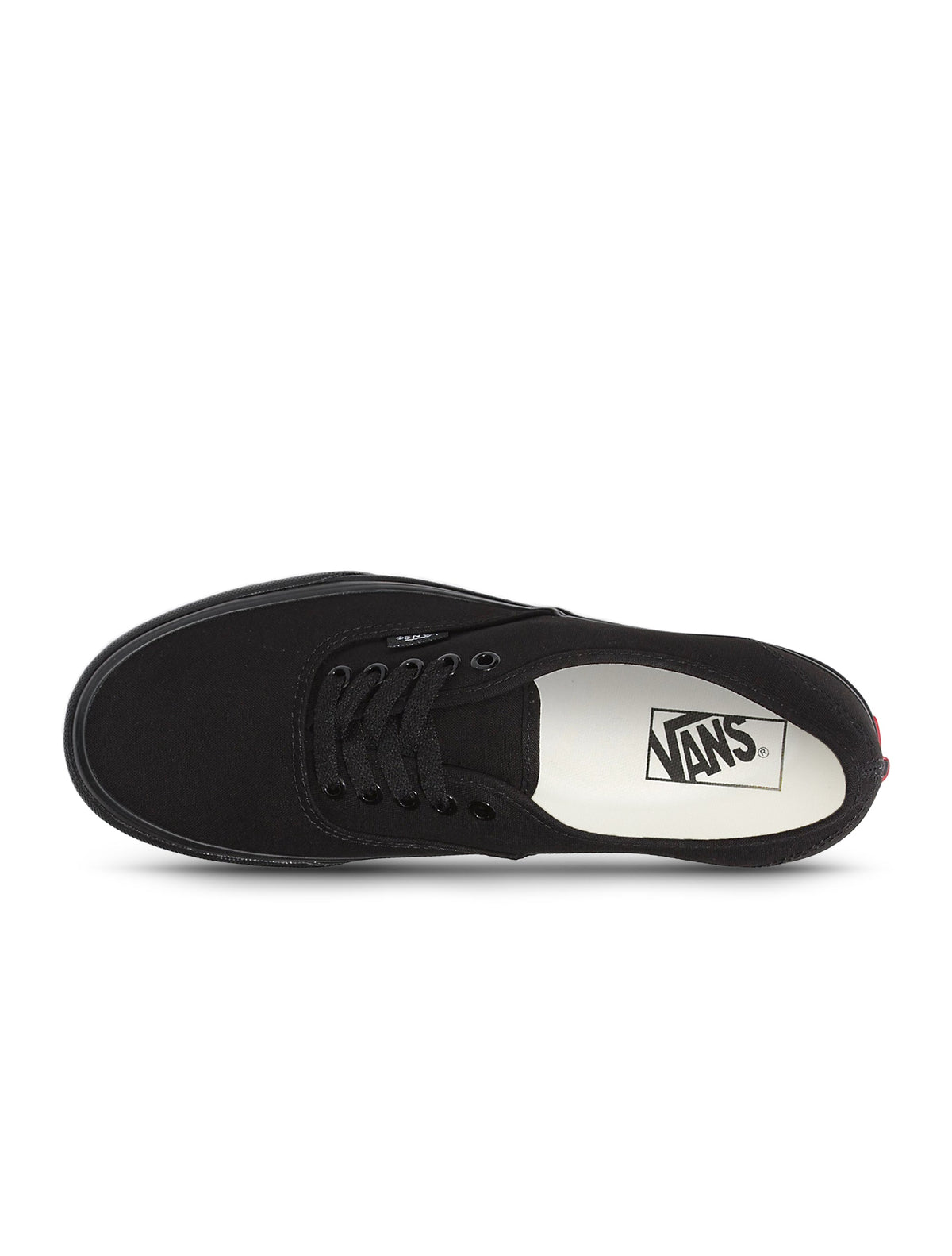 Men's Vans Authentic triple black sneakers by Denim Exchange, showing low-top canvas design and rubber sole