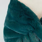 Vintage Green Faux Fur Bridal Cape (Audrey 05)