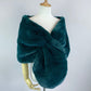 Vintage Green Faux Fur Bridal Cape (Audrey 05)