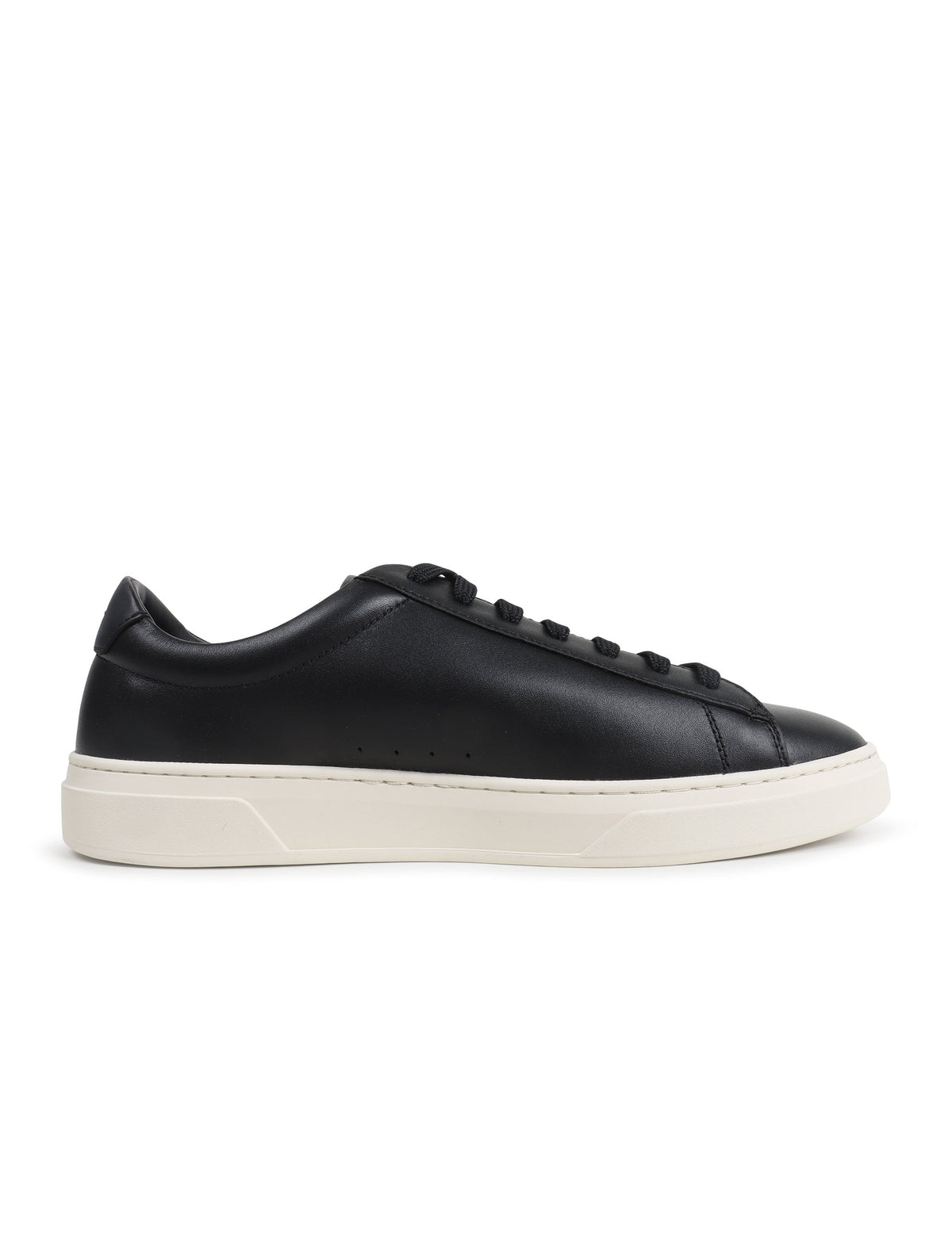 Black Hugo Boss Kieran Tenn men's shoes with sleek design, showcasing stylish footwear from Denim Exchange.