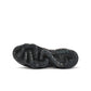 Black and anthracite Nike Women's Air Vapormax 2023 FK running shoes with breathable mesh and cushioned soles.