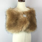 Brown Flower Girl / Junior Bridesmaid Fur Shawl (Kid LBrw03)