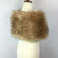 Brown Flower Girl / Junior Bridesmaid Fur Shawl (Kid LBrw03)