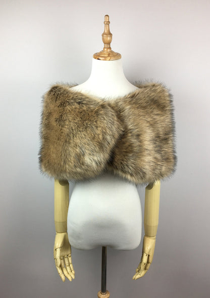 Brown Fur Wrap (Serena Brw03)