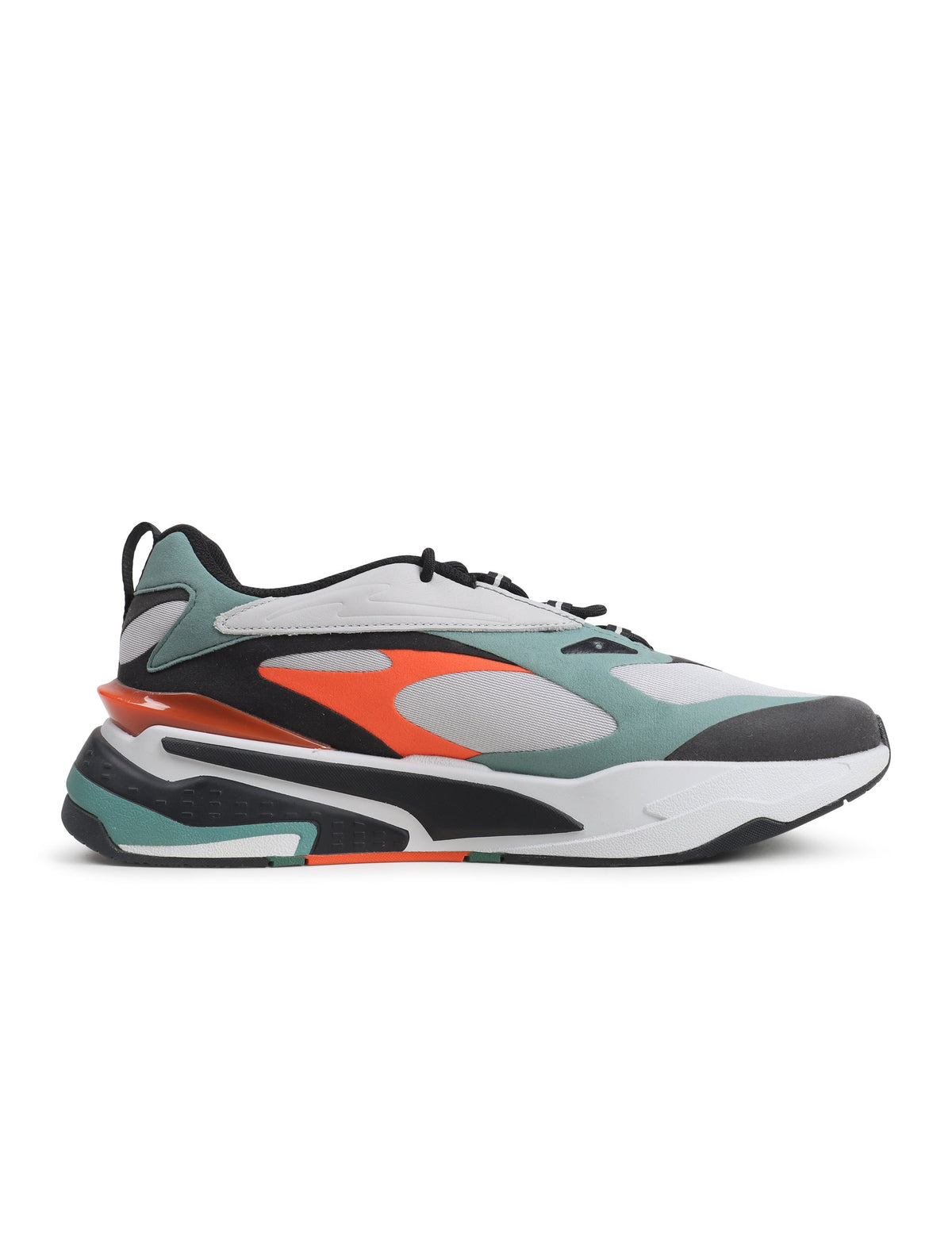Grey and violet Puma RS-Fast Heat men's sneakers featuring a sleek design and sporty style.