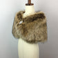 Brown Flower Girl / Junior Bridesmaid Fur Shawl (Kid Brw03)