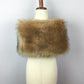 Brown Flower Girl / Junior Bridesmaid Fur Shawl (Kid LBrw03)