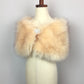 Champagne Flower Girl / Junior Bridesmaid Fur Shawl (Kid Cha03)