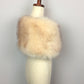 Champagne Flower Girl / Junior Bridesmaid Fur Shawl (Kid Cha03)