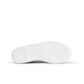 White Nike Women's Air Force 1 '07 sneakers with clean design, shown from a side angle on a plain background.