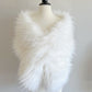 White Bridal Fur Shawl (Lilian PWht02)