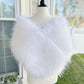 White Bridal Fur Shawl (Lilian PWht02)