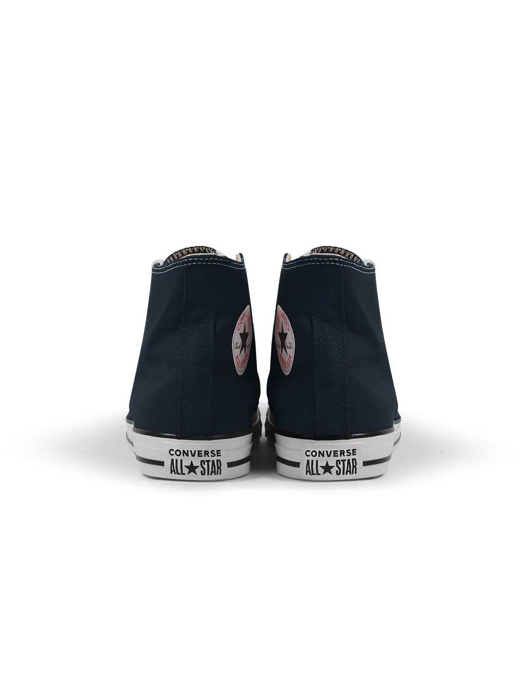 Men's Converse Chuck Taylor All Star Hi sneakers in navy canvas with classic high-top design