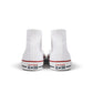 White Converse men's Chuck Taylor Hi sneakers, high-top canvas footwear with classic rubber toe cap