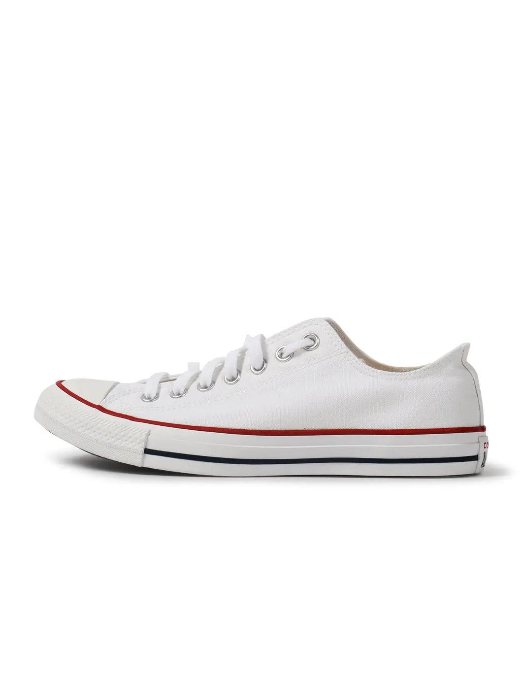 White Converse Men's All Star Classic Low sneakers angled view