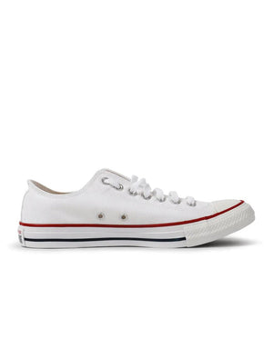 Converse Men's All Star Classic Low white sneakers, side view