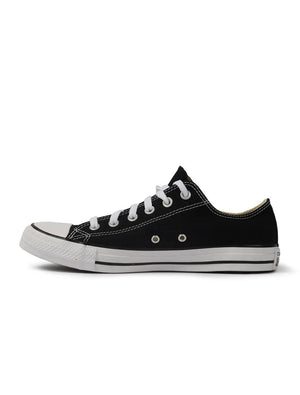 Black Converse men's Chuck Taylor low-top sneakers.