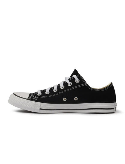 Black Converse men's Chuck Taylor low-top sneakers.