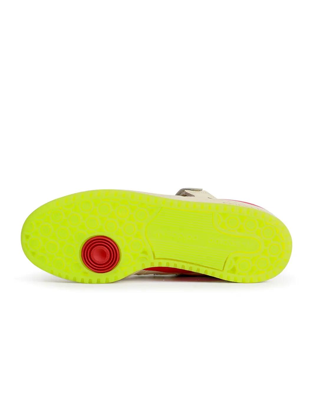Adidas men's Forum Low The Grinch sneakers by Denim Exchange in green and red colorway