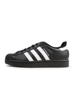 Adidas Men's Superstar II black and white sneakers, side view