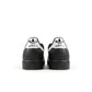 Black and white Adidas Men's Superstar II sneakers, side view; Denim Exchange footwear product image