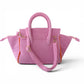 BEACH HAUS Cabana Tote Mini in Bubblegum pink, compact woven tote bag with sturdy handles
