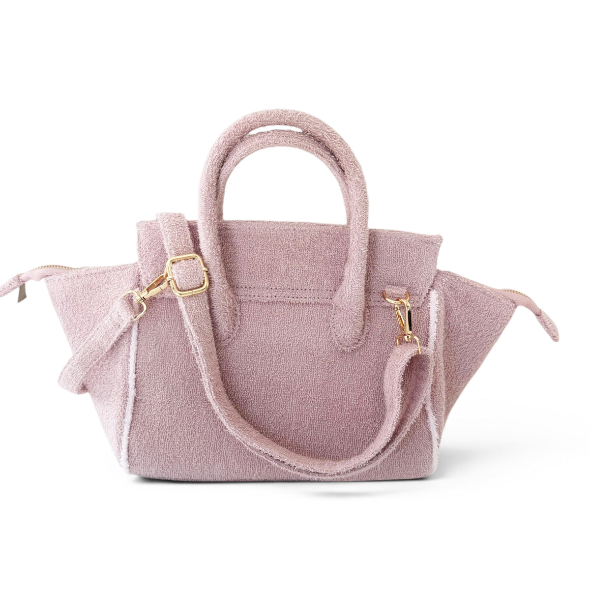 BEACH HAUS Cabana Tote Mini in dusty rose, compact woven tote bag with short handles