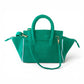 BEACH HAUS Cabana Tote Mini in Kelly Green, compact woven tote bag with short handles