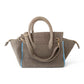 BEACH HAUS Cabana Tote Mini in tobacco brown, structured woven tote bag with short handles