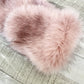 Pink Flower Girl Faux Fur Wrap (Kid Pin03)