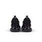 Women's Nike Air Max 270 sneakers in black and white, side view