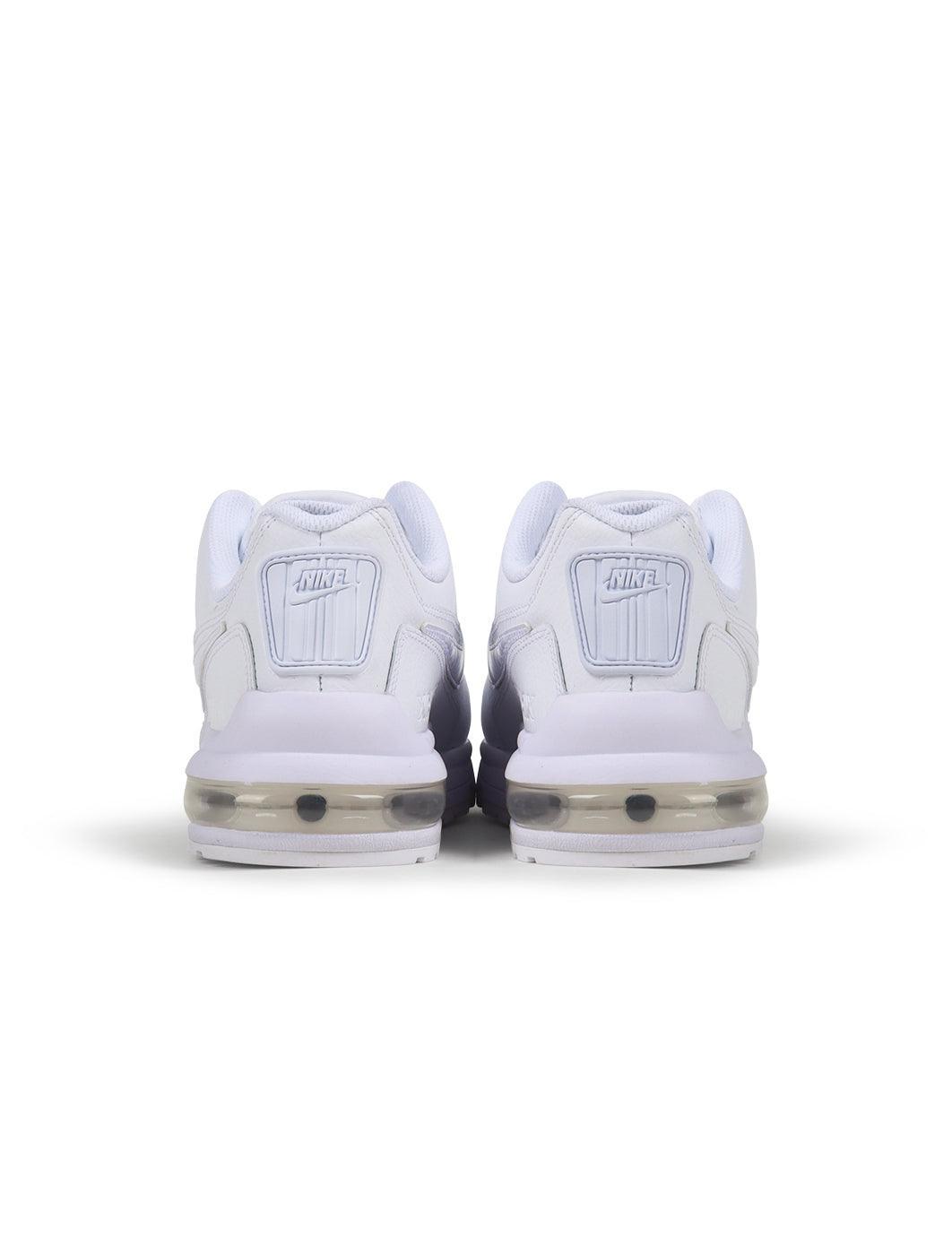 White Nike Men's Air Max LTD 3 sneakers viewed from the side