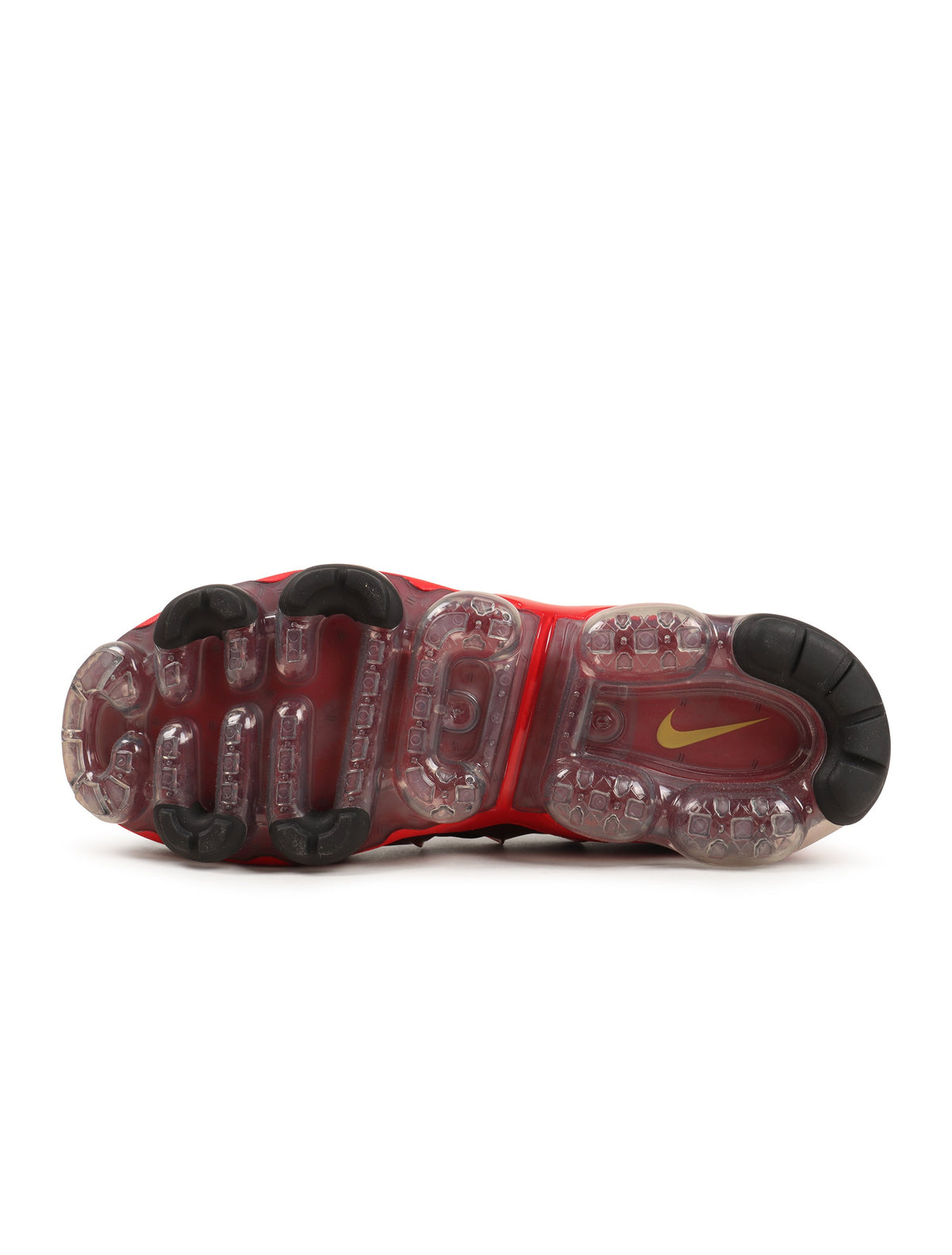 Men's Nike Air VaporMax Plus black and university gold sneakers by Denim Exchange