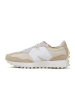 Men's New Balance 327 Lifestyle sneakers in khaki color, featuring a stylish design and durable footwear construction.