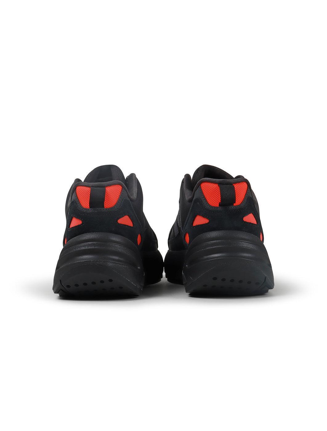 Men’s Adidas ZX 22 Boost footwear in black with Solar Red accents from Denim Exchange