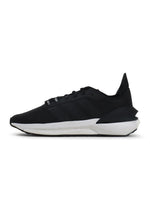 Black Adidas Mens Avryn footwear featuring sleek design and athletic style, perfect for casual and active wear.