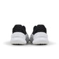 Adidas men's Adifom Trxn black and white athletic sneakers showing side view with laces and cushioned sole.
