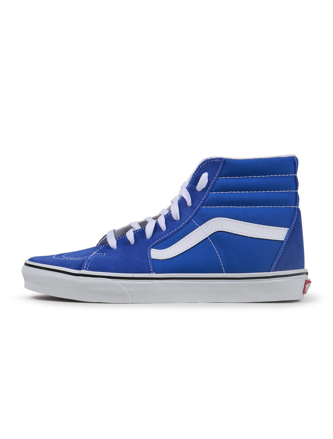 Men’s Vans Sk8-Hi footwear in Dazzling Blue by Denim Exchange