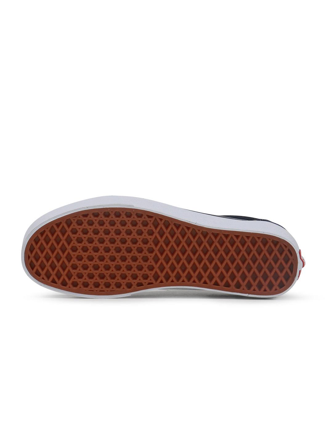 Vans Men's Old Skool sneakers in Parisian Night Monogram design, showcasing classic skate shoe style with dark monogram pattern.