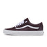 Vans Men's Old Skool sneakers in pig suede with wine tasting colorway, showcasing stylish low-top design and classic Vans branding.