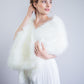 Ivory / White Fur Shawl (Lilian Ivy03)