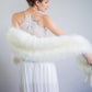 Ivory / White Fur Shawl (Lilian Ivy03)