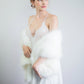 Ivory / White Fur Shawl (Lilian Ivy03)