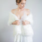 Ivory / White Fur Shawl (Lilian Ivy03)