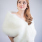 Ivory / White Fur Shawl (Lilian Ivy03)