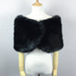 Black Faux Fur Wrap (Serena Blk01)