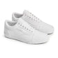 Denim Exchange men's Vans Old Skool Lowpro white sneakers with low-top design and classic side stripe