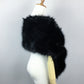Black Wedding / Bridal Faux Fur Shawl (Lilian Blk03)