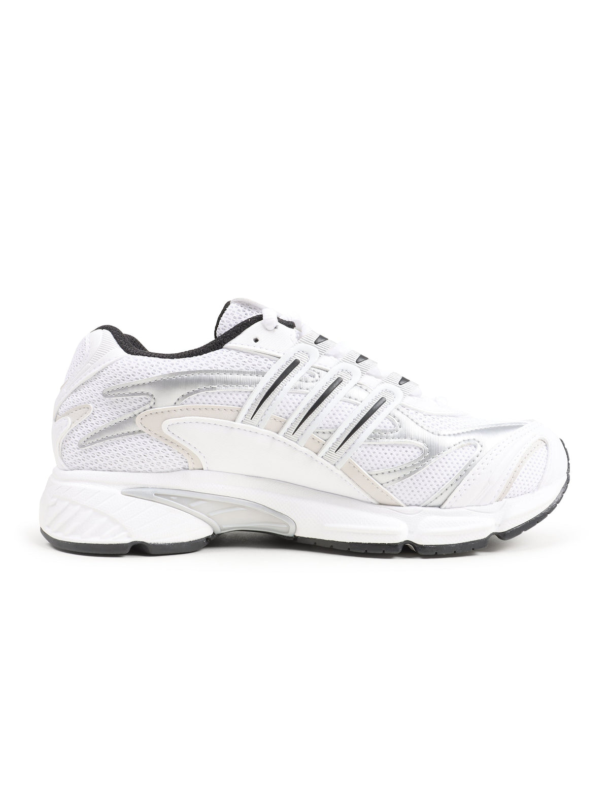 Men's Adidas Temper Run 2.0 running shoes in Cloud White, side view